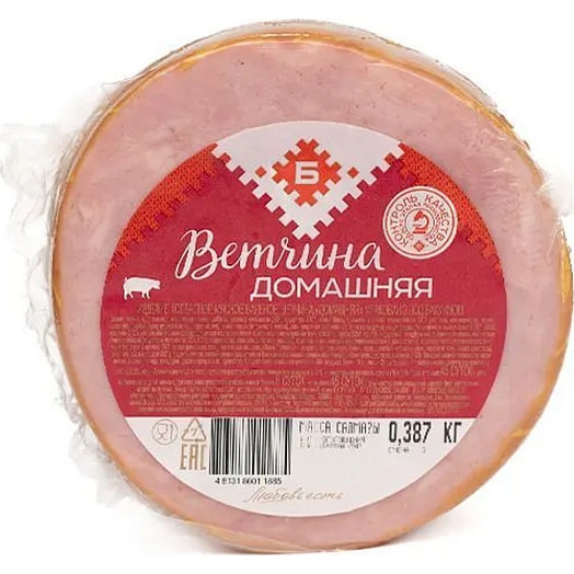 Ветчина Домашняя вареная (порц/нар) Брестский МК Беларусь