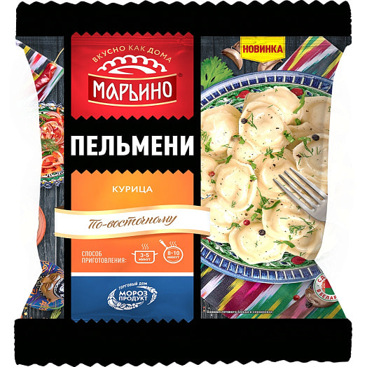 Пельмени по-восточному 400г с курицей Морозпродукт Торговый дом Беларусь Марьино