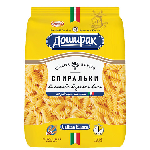 Мак изд Доширак Спиральки в/с гр А 400г АО Доширак Нижний Россия Доширак