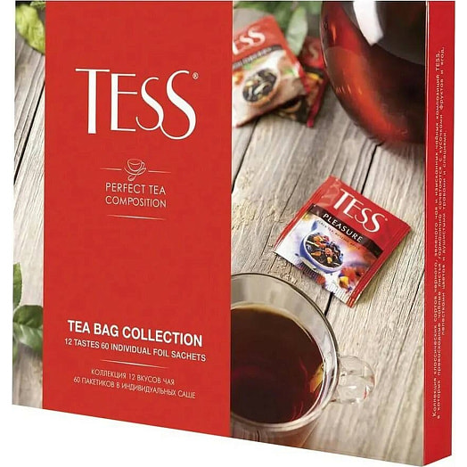 Набор чая и чайных напитков Tess 2гx60пак Россия