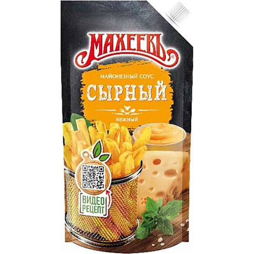 Майонезный соус Махеевъ 25% 200г дой-пак Сырный Россия