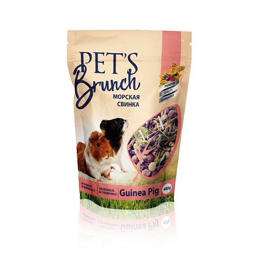 Корм сухой Pets Brunch для морских свинок 400г ПЭТС ФУД Беларусь Pets Brunch
