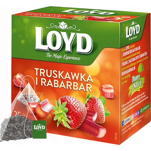 Напиток чайный Loyd Клубника и ревень  20х2г Польша