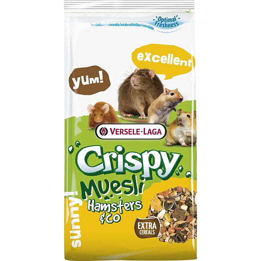 Корм Crispy Muesli Hamsters 1кг для хомяков и других грызунов Versele-laga Венгрия Crispy