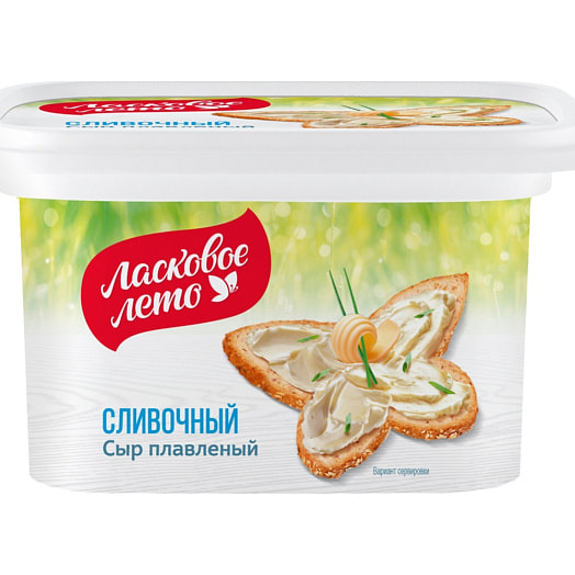 Сыр плавленый Ласковое лето 45% 350г сливочный пастообразный Беларусь