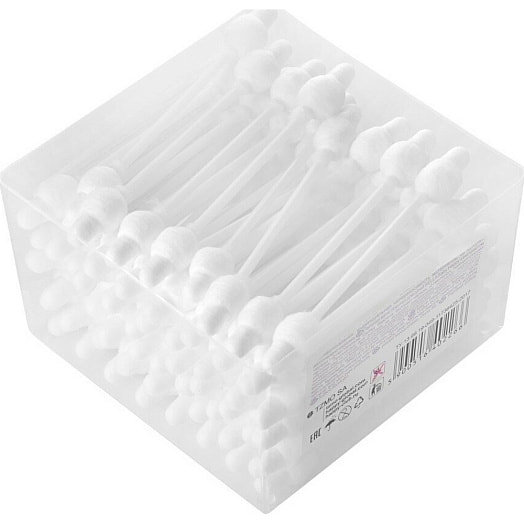 Ватные палочки Bella Baby Happy с экстрактом ромашки, подорожника и Д-пантенолом 56шт TZMO Россия Balla Cotton