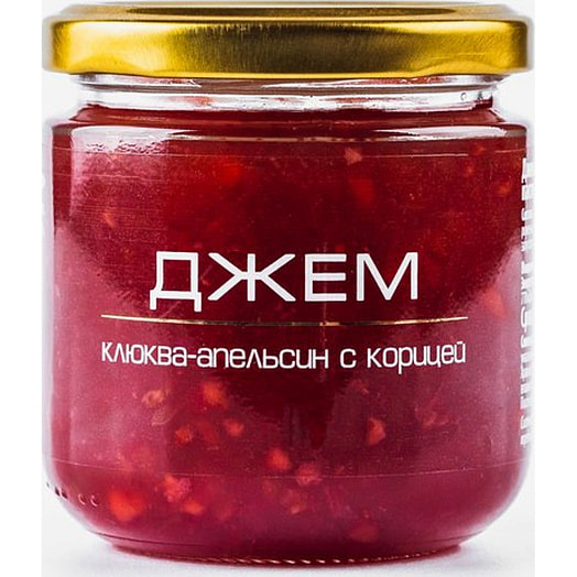 Джем 200г ст/б клюква-апельсин с корицей Городейский сахарный комбинат Беларусь