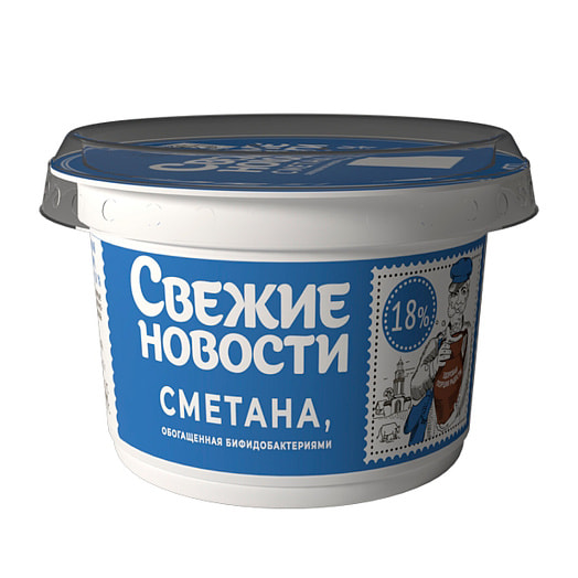 Сметана обог бифидобактериями 22% 180г ОАО Бабушкина крынка Беларусь