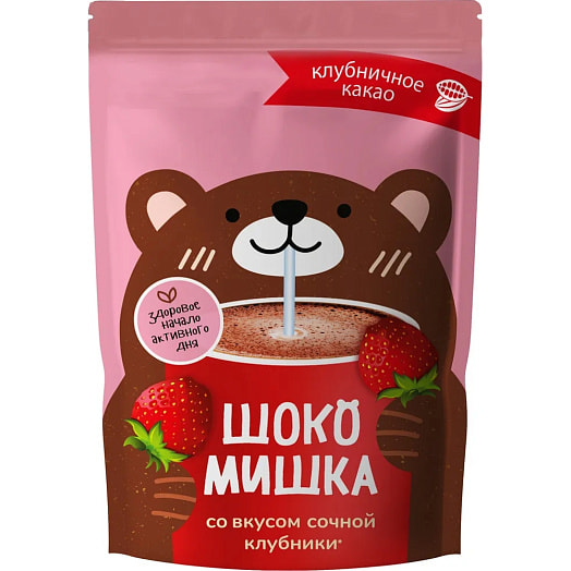 Напиток Шокомишка со вкусом клубники со сливками 250г Беларусь