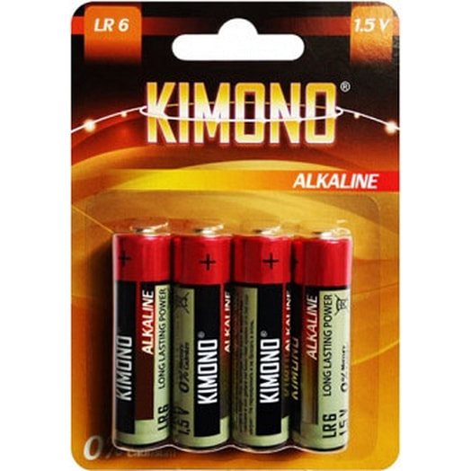 Батарейки Kimono Alkaline LR6/BL4 АА Mignon пальчиковые 1,5В Zhejiang Brig Electronics Co LTD Китай Kimono