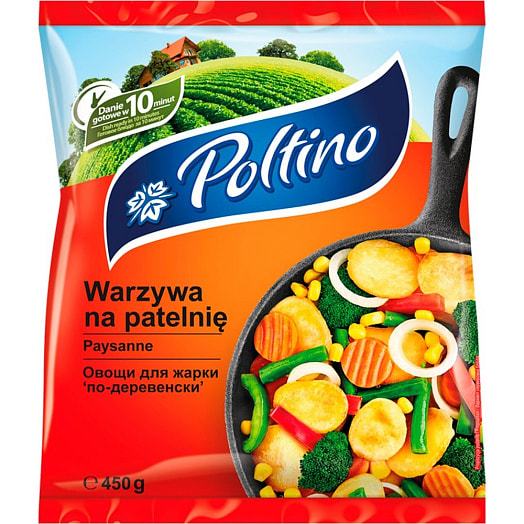Овощи для жарки по-деревенски Poltino 450г Hortino Польша