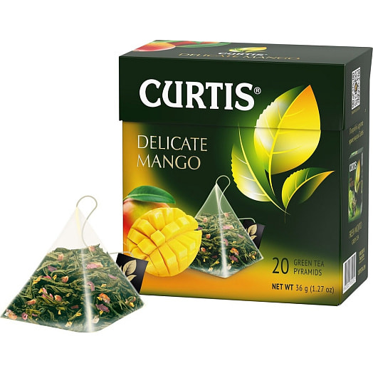 Чай CURTIS Delicate Mango 36г зеленый со вкусом манго (20пак*1,8гр) Компания Май Россия Компания Май