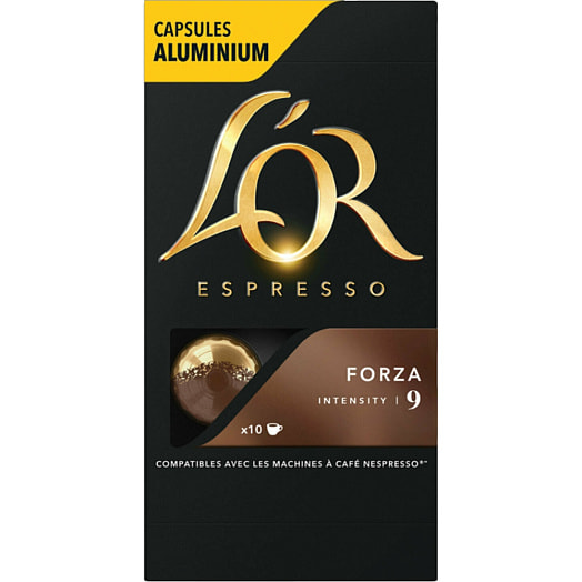 Кофе в капсулах Lor Espresso Forza 52г ПЭТ молотый натуральный Якобс ДАУ Эгбертс Франция JDE