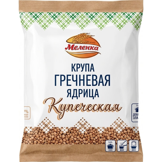 Крупа гречневая Купеческая ядрица 1с 500г ОАО Гомельхлебопродукт Беларусь Меленка