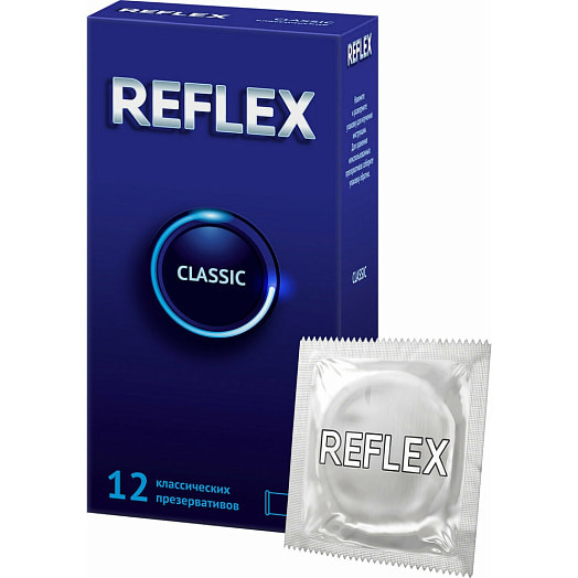 Презервативы Reflex Classic в смазке х12 Рекитт Бенкизер Тайланд Reflex