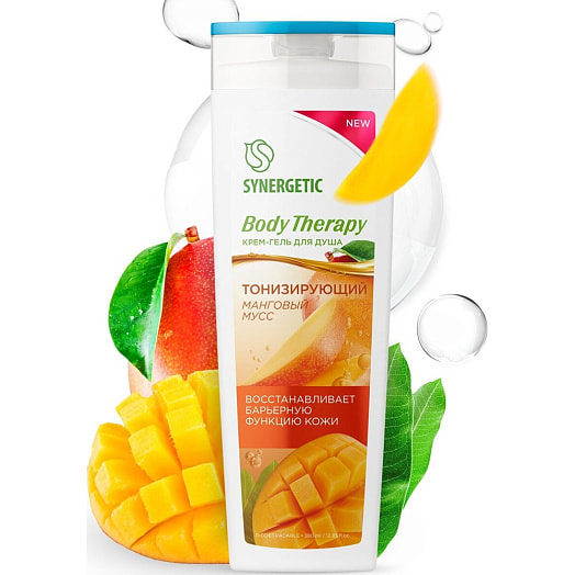 Крем-гель для душа Манговый мусс 380мл SYNERGETIC Россия SYNERGETIC