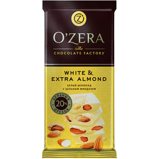 Белый шоколад White Extra Almond 90г флоу-пак ЗАО КДВ Павловский Посад Россия Яшкино