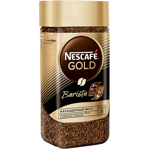Кофе Nescafe Gold Barista Style 85г раствор с молотым Арабика Россия