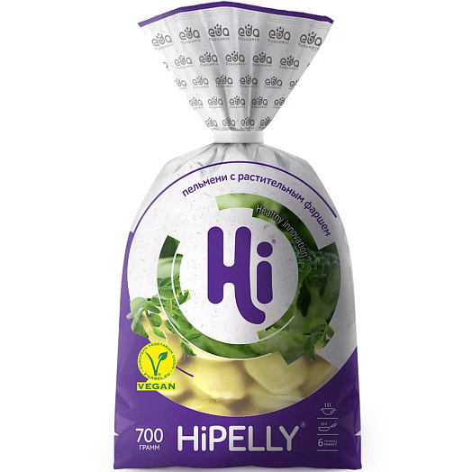 П/ф Пельмени HiPelly 700г пл. растительные ЭФКО-Каскад Россия Hi