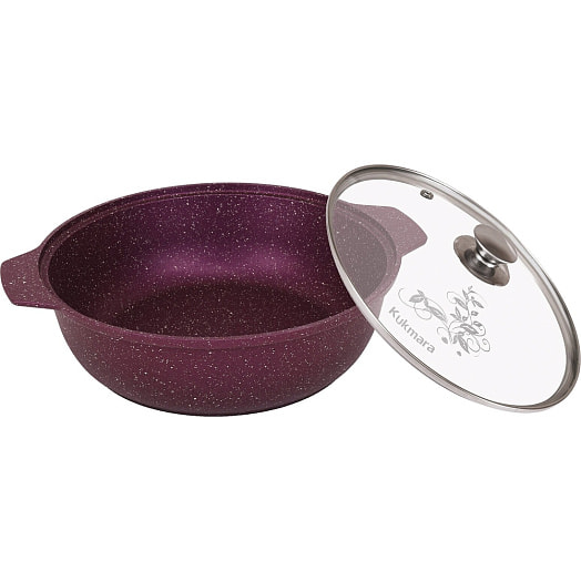 Кастрюля-жаровня литая а/приг 3л стекл/кр Trendy style mystery (KUKMARA) Россия