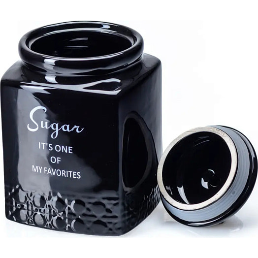 Банка для сыпучих прод керамическая sugar 750мл/9,3*10*15,6см арт.QC23A616S Китай