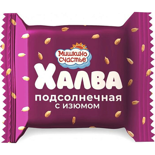 Халва подсолнечная с изюмом Мини 250г ПЭТ ООО СТЕПЬ-Инвестиции Россия Мишкино