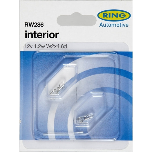 Автолампа12V 1,2W W2x4.6d бесцокольная (2шт) арт.RW286 Ring Automotive Limited Китай RING