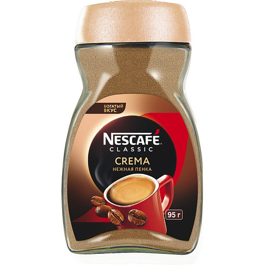 Кофе Nescafe Classic crema 95г растворимый Россия