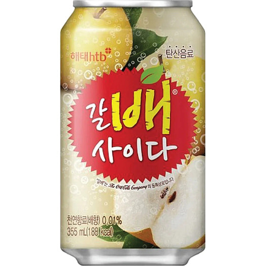 Напиток б/алк HAITAI Crush pear soda газ 355мл ж/б Корея