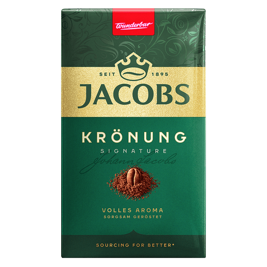 Кофе Jacobs Kronung 500г жареный молотый Якобс ДАУ Эгбертс Германия Jacobs