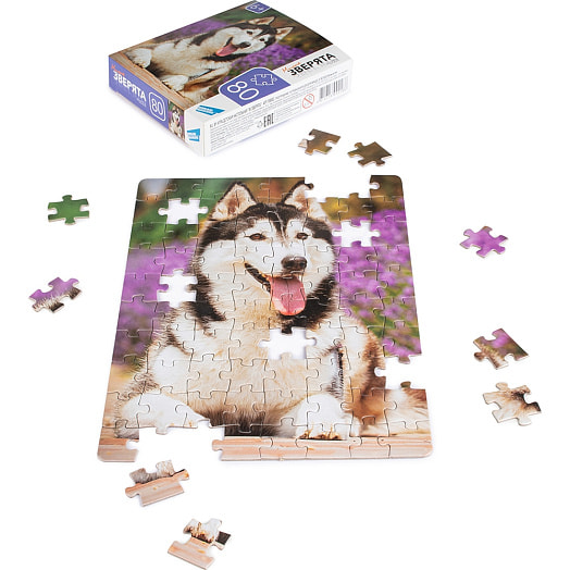 Пазлы 80 Зверята арт.RI8002C ООО Желтый крокодил Беларусь DREAM MAKERS-BOARD GAMES