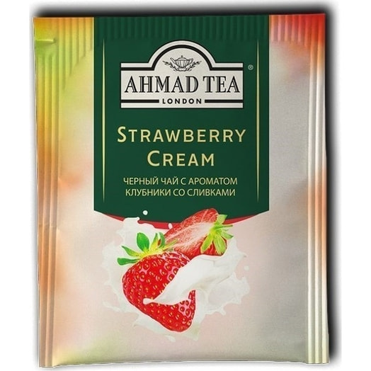 Чай Строубери Крим 50г с клубникой со сливками ООО Фабрика АХМАД ТИ Россия AHMAD TEA