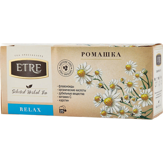 Чайный напиток ETRE Ромашка (RELAX) 33г Россия