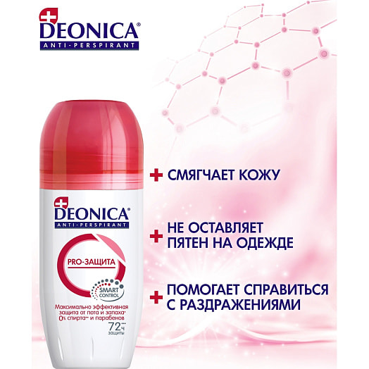 Антиперспирант Deonica 45мл PRO-защита (экстра защита) Россия