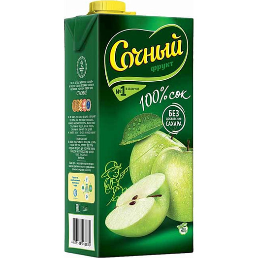 Сок 1.95л тетра-пак яблоко Оазис Груп Беларусь Сочный