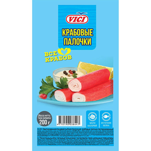 Крабовые палочки Vici 200г охлажденные Россия