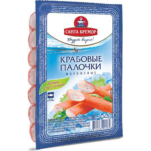 Палочки крабовые Санта Бремор 100г заморож. Беларусь Санта Бремор