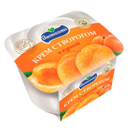 Крем с творогом и курагой 150г п/ст ООО ГМС ПРО Беларусь Buonissimo