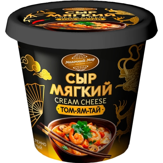 Сыр мягкий взбитый с нап Том-Ям-Тай 55% 120г пл/ст ОАО Молочный Мир Беларусь Молочный Мир
