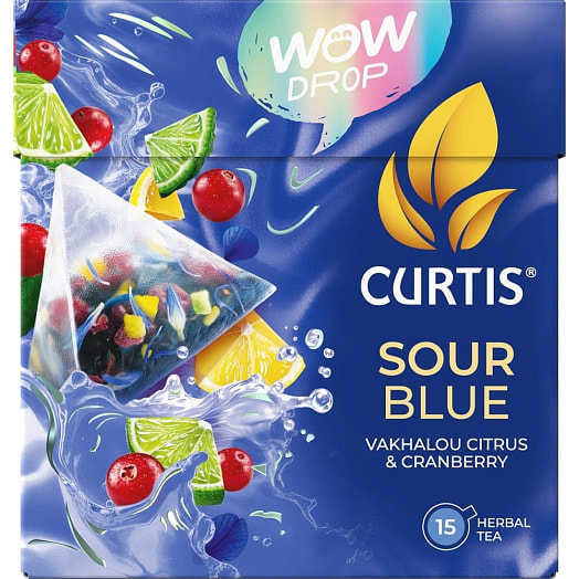 Чайный напиток Curtis Wow Drop Sour Blue (1,5гр*15) 22.5г Компания Май Россия Компания Май