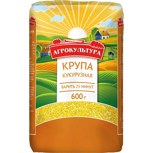 Крупа кукурузная Агрокультура 600г Россия