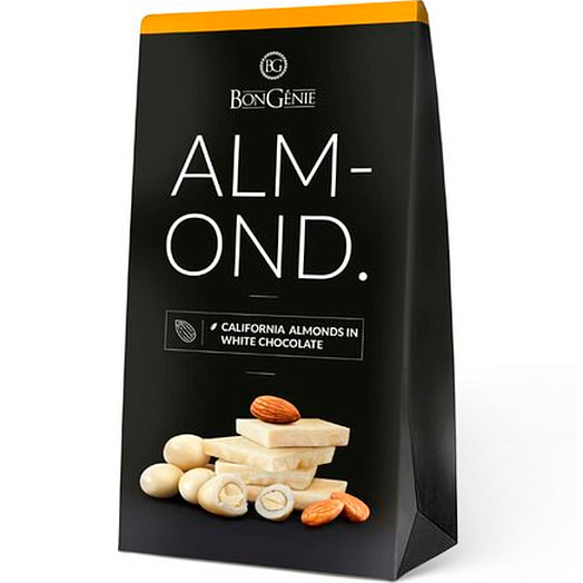 Драже Миндаль жаренный в белой шоколадной  глазури 100г ООО Караван ХХI век Беларусь