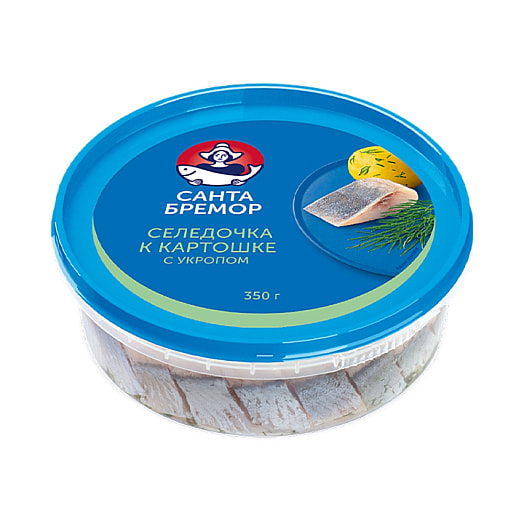 Сельдь филе-кусочки Селедочка к картошке с укропом 320г Беларусь Селедочка к картошке