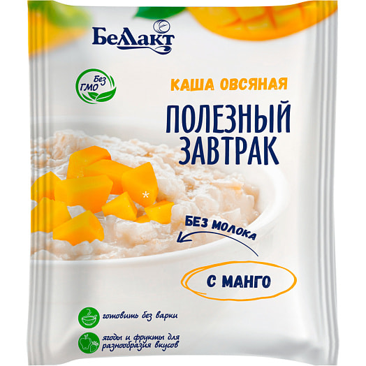Каша сухая овсяная с манго б/приг 30г ООО Белфуд Продакшн Беларусь Беллакт