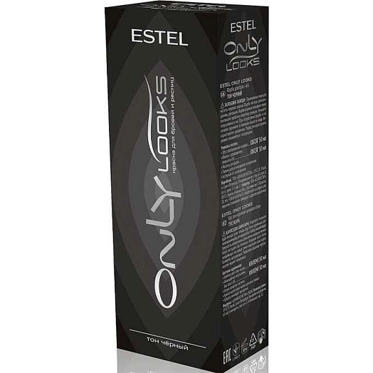Краска для бровей и ресниц Estel only looks 120г черный Юникос Россия