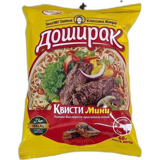 Лапша б/приг Доширак Квисти Мини Халяль со вкусом говядины 60г Россия Доширак
