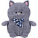 Подарочная игрушка Пухляшик-кудряшик кот арт.PUHK01 СООО Волшебный остров Беларусь