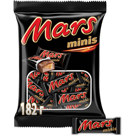 Конфета Mars minis 182г покрытая шоколадом Россия