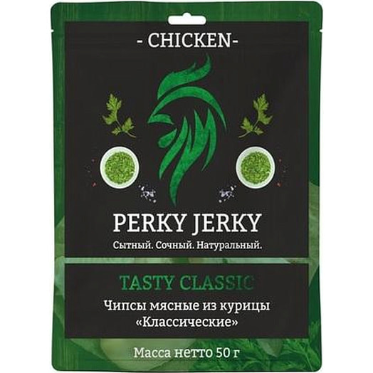 Чипсы мясные Perky Jerky из курицы Классические 50г ЧП Аниаск Беларусь