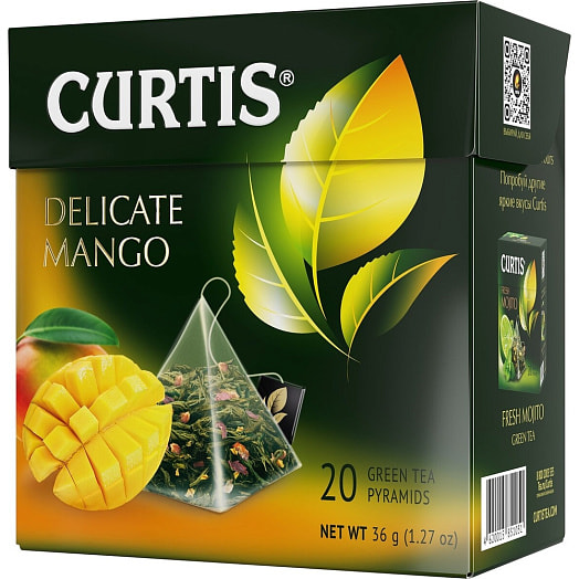 Чай CURTIS Delicate Mango 36г зеленый со вкусом манго (20пак*1,8гр) Компания Май Россия Компания Май